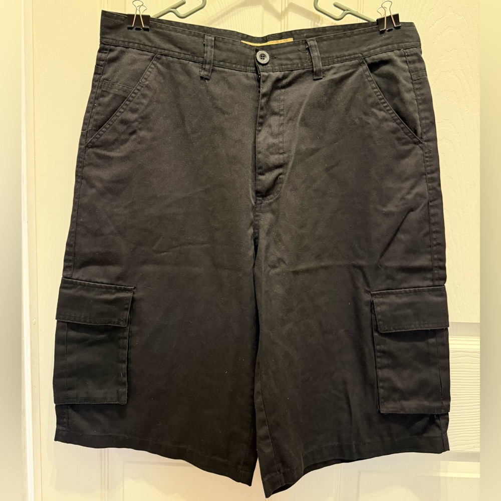 Men's Black Cargo Shorts
